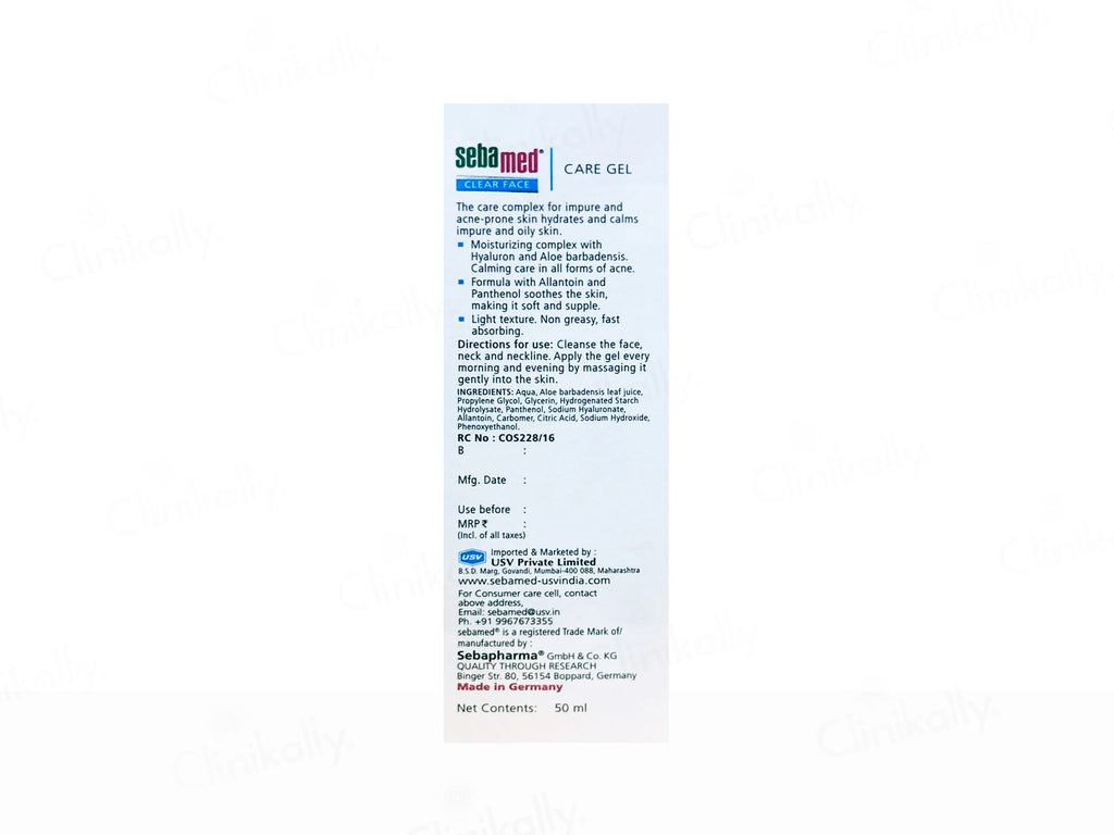 Sebamed Clear Face Care Gel for Acne-Prone Skin | pH 5.5 Gel
