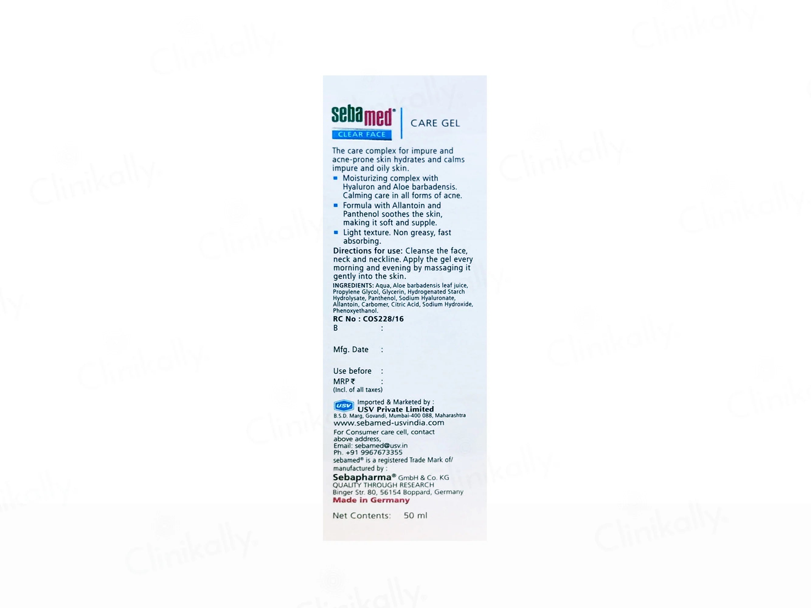 Sebamed Clear Face Care Gel for Acne-Prone Skin | pH 5.5 Gel